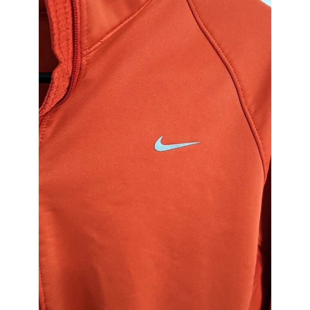 Nike Dri-Fit 424841-835 Crimson Wool Running Snap Hoodie  Women's M‎